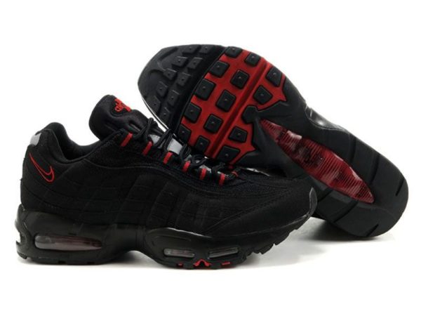 Nike Air Max 95 черные с красным (40-45)