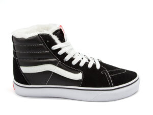 Зимние Vans с мехом черные с белым (35-44)