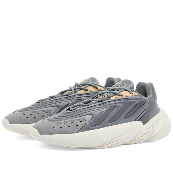 Adidas Ozelia серые кожаные мужские-женские (40-44)