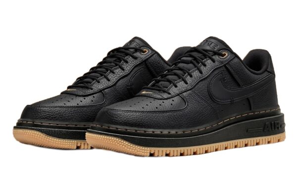 Nike Air Force 1 Luxe черные кожаные мужские-женские (40-44)